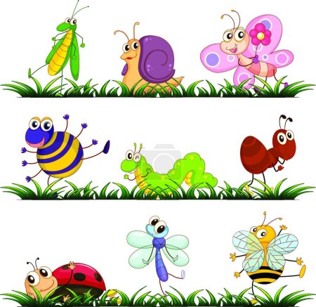 Illustration for Bugs" graphic vector illustration - Royalty Free Image