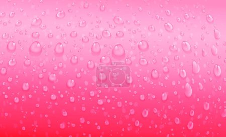 Ilustración de Ilustración de gotas de agua líquidas rosadas - Imagen libre de derechos