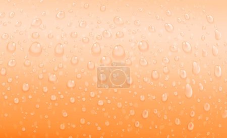 Illustration for Illustration of yellow liquid waterdrops, background for copy space - Royalty Free Image