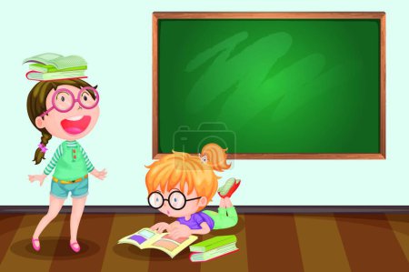 Illustration for Students, graphic vector illustration - Royalty Free Image