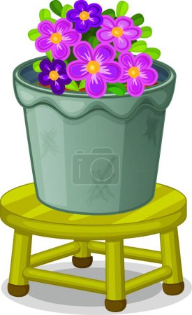 Illustration for Pot plants  vector illustration - Royalty Free Image