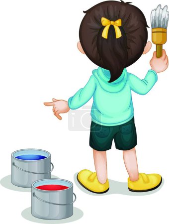 Illustration for Construction kid, graphic vector illustration - Royalty Free Image