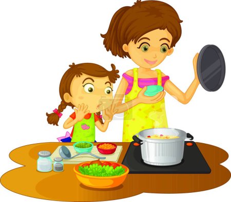 Illustration for Illustration of the Cooking - Royalty Free Image