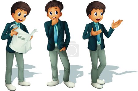 Illustration for Boys, graphic vector illustration - Royalty Free Image