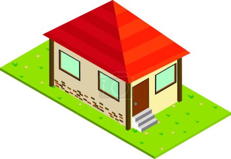 Illustration for House, graphic vector illustration - Royalty Free Image