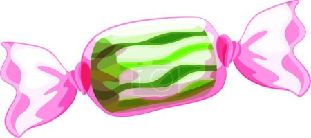 Illustration for Green candy, graphic vector illustration - Royalty Free Image