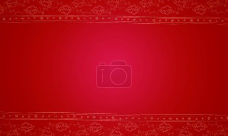 Illustration for Illustration of the  red placemat - Royalty Free Image