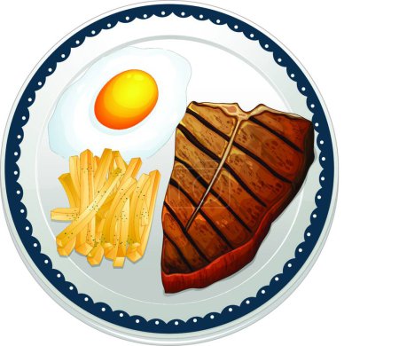 Illustration for Illustration of the meal - Royalty Free Image
