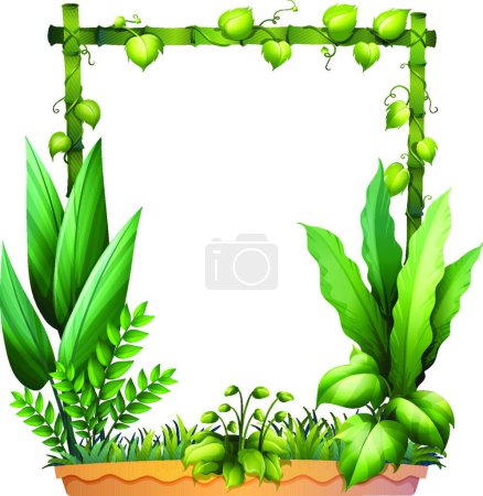 Ilustración de Ilustración de las plantas verdes - Imagen libre de derechos