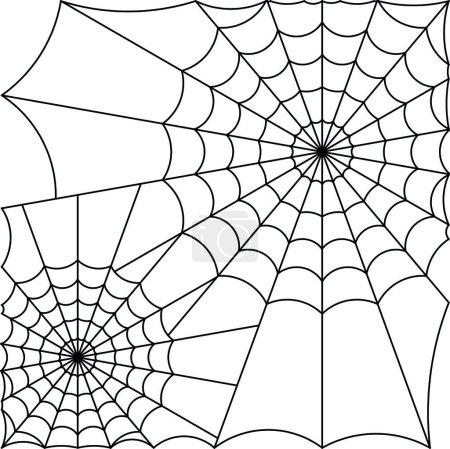 Ilustración de Línea cobweb, ilustración vectorial diseño simple - Imagen libre de derechos