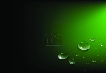 Illustration for Water Drops, vector illustration simple design - Royalty Free Image