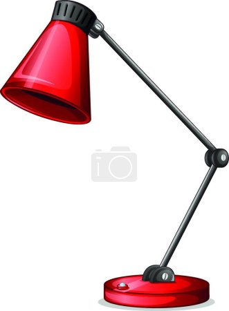 Ilustración de Ilustración de lámpara simple y digital, concepto de iluminación - Imagen libre de derechos