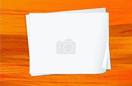 Illustration for Empty bondpapers vector illustration - Royalty Free Image