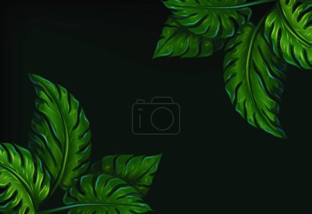Illustration for Eight leaves, vector illustration simple design - Royalty Free Image