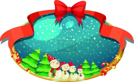 Téléchargez les illustrations : Beau fond de vacances de Noël, illustration vectorielle - en licence libre de droit
