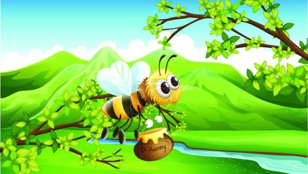 Illustration for Illustration of the  bee - Royalty Free Image