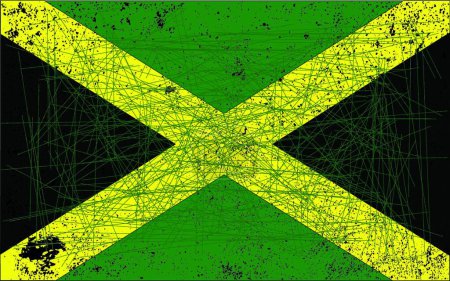 Illustration for "Jamaican Flag"  vector illustration - Royalty Free Image