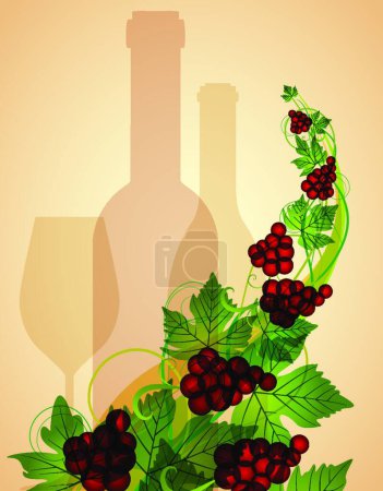 Téléchargez les photos : Illustration du fond du vin - en image libre de droit