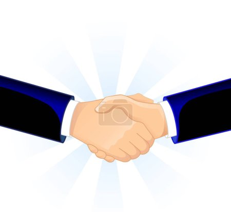 Illustration for Handshake icon vector illustration - Royalty Free Image