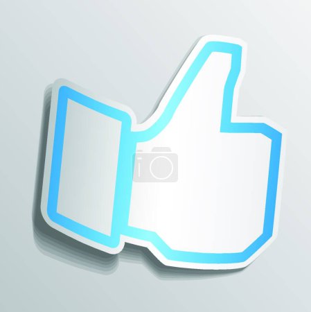 Illustration for Illustration of the Thumb up - Royalty Free Image
