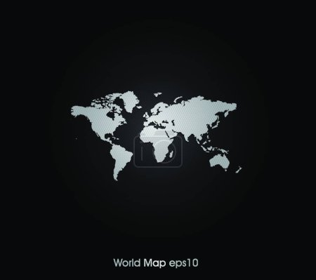 Illustration for Illustration of the World Map Background - Royalty Free Image