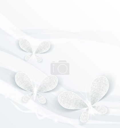 Illustration for Set of Butterflies, creative art illustration - Royalty Free Image