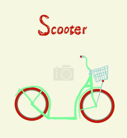 Ilustración de Ilustración del vector scooter - Imagen libre de derechos