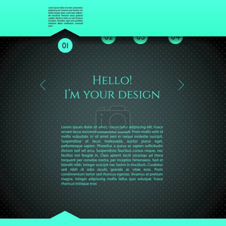 Illustration for Illustration of the Design template - Royalty Free Image