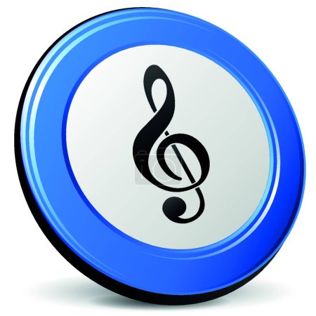 Ilustración de Icono de la música, ilustración vectorial simple - Imagen libre de derechos