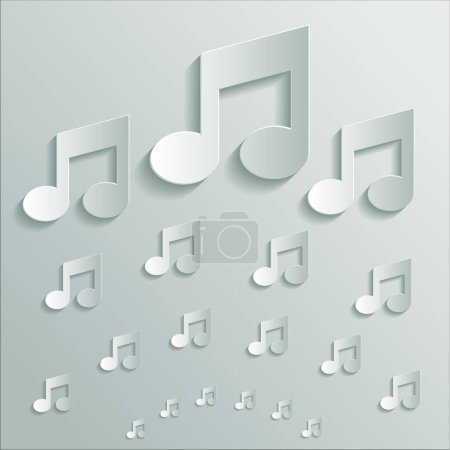Illustration for Icon music  vector illustration - Royalty Free Image
