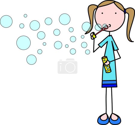 Illustration for Bubbles, graphic vector illustration - Royalty Free Image