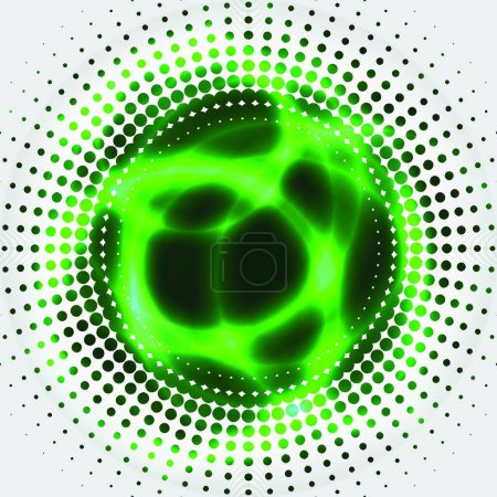 Téléchargez les illustrations : Green plasma vector background - en licence libre de droit