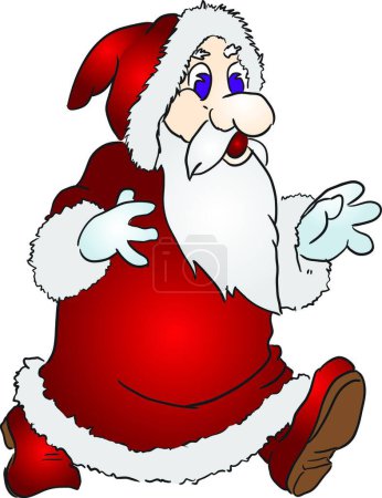 Illustration for Santa Claus, vector illustration - Royalty Free Image