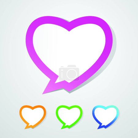 Illustration for Valentines day background template for copy space - Royalty Free Image
