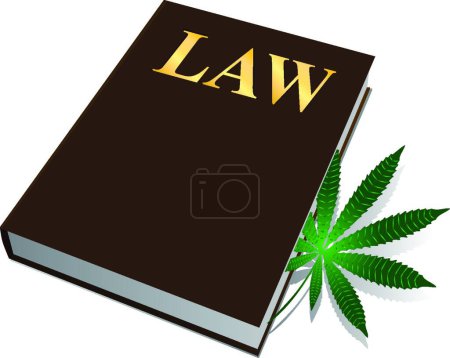 Ilustración de Ilustración vectorial ley marihuana - Imagen libre de derechos