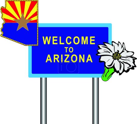 Illustration for Symbols of Arizona vector illustration - Royalty Free Image