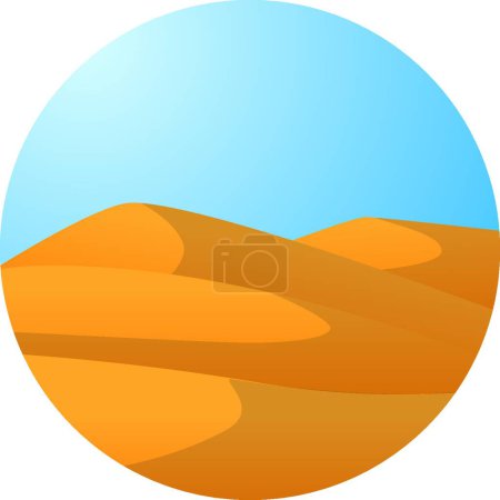 Ilustración de Icono del desierto, ilustración vectorial - Imagen libre de derechos