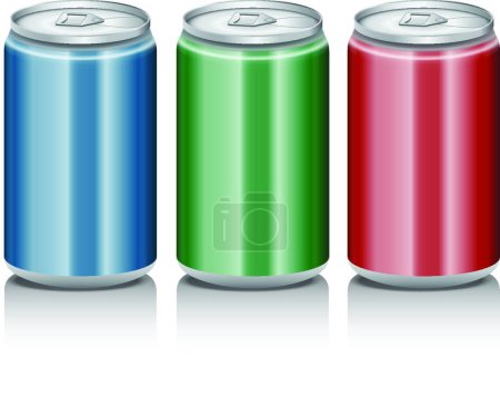 Illustration for "Drink Cans vector illustration - Royalty Free Image