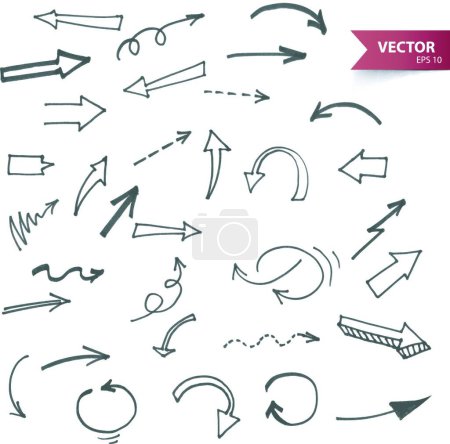 Illustration for Arrows, web simple illustration - Royalty Free Image