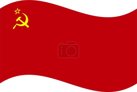 Illustration for "Vector flag. USSR" vector illustration - Royalty Free Image