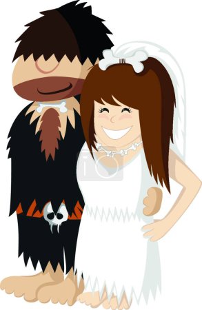 Illustration for Paleo Wedding vector illustration - Royalty Free Image