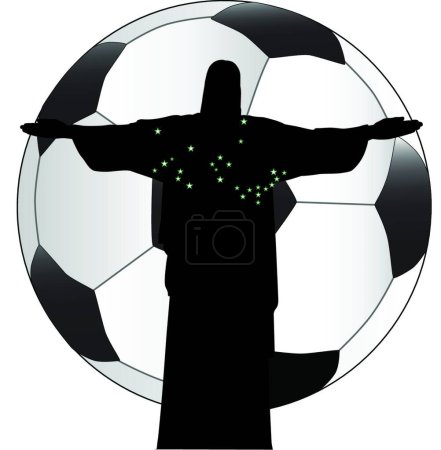 Illustration for Brazil Soccer, graphic vector illustration - Royalty Free Image