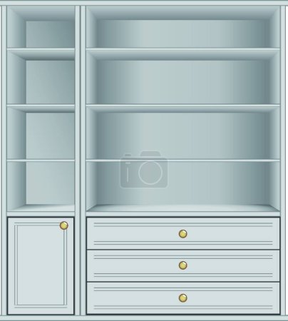Illustration for Office display storage, graphic vector illustration - Royalty Free Image