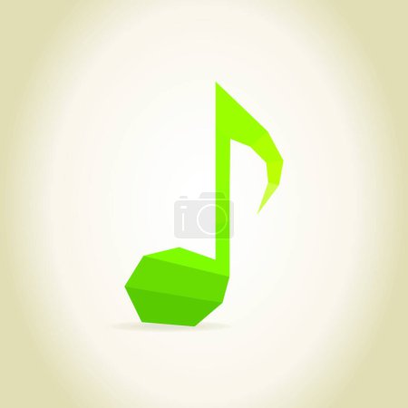 Illustration for Musical note, simple vector illustration - Royalty Free Image