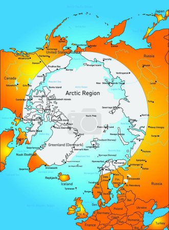 Téléchargez les illustrations : Illustration du pôle Nord - en licence libre de droit