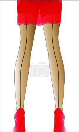 Ilustración de Ilustración de las piernas de media - Imagen libre de derechos