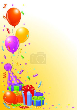 Illustration for Illustration of the Birthday party background - Royalty Free Image