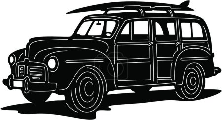 Téléchargez les illustrations : Illustration de la silhouette de la voiture - en licence libre de droit