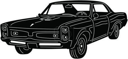 Illustration for Illustration of the Car Silhouette - Royalty Free Image