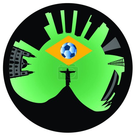 Ilustración de Ilustración del Río de Janeiro - Imagen libre de derechos